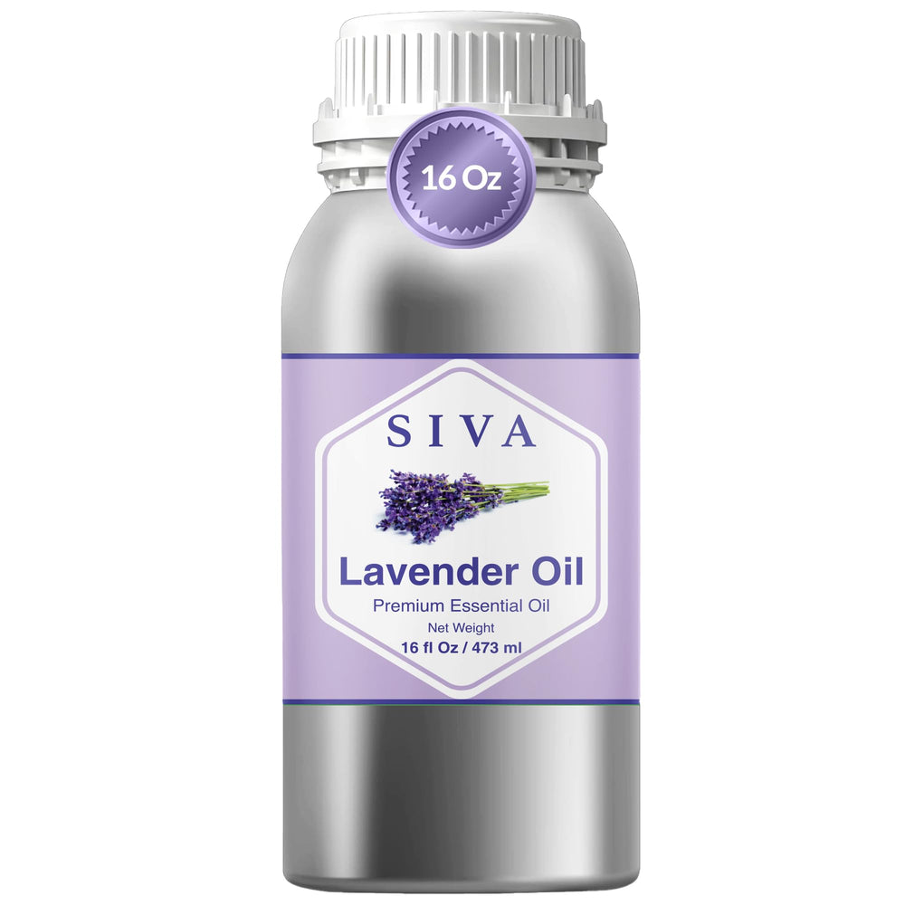 SIVA ORGANICS Lavender Oil 16oz bottle for versatile diffusing and blending