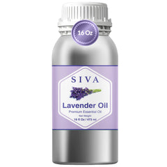 SIVA ORGANICS Lavender Oil 16oz bottle for versatile diffusing and blending
