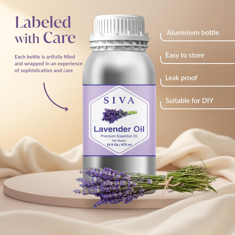 SIVA ORGANICS lavender oil applied to skin with carrier oil for safe use