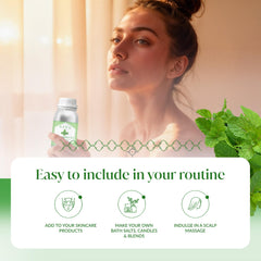SIVA ORGANICS Peppermint Oil being used in soap or candle crafting.