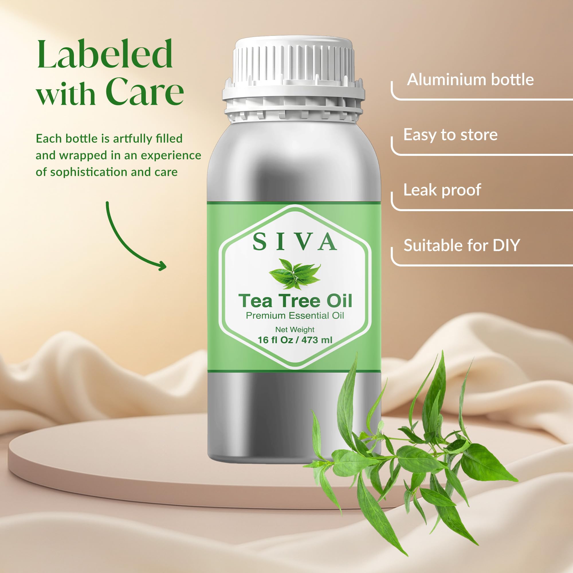 Scalp massage with Siva Tea Tree Oil, properly diluted.