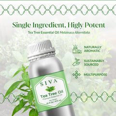 Siva Tea Tree Oil for facial care, diluted and blended into creams.