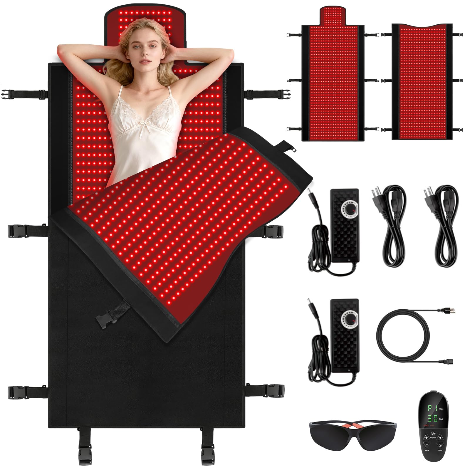 Siyiteng full-body mat offers at-home red light therapy for full-body coverage.