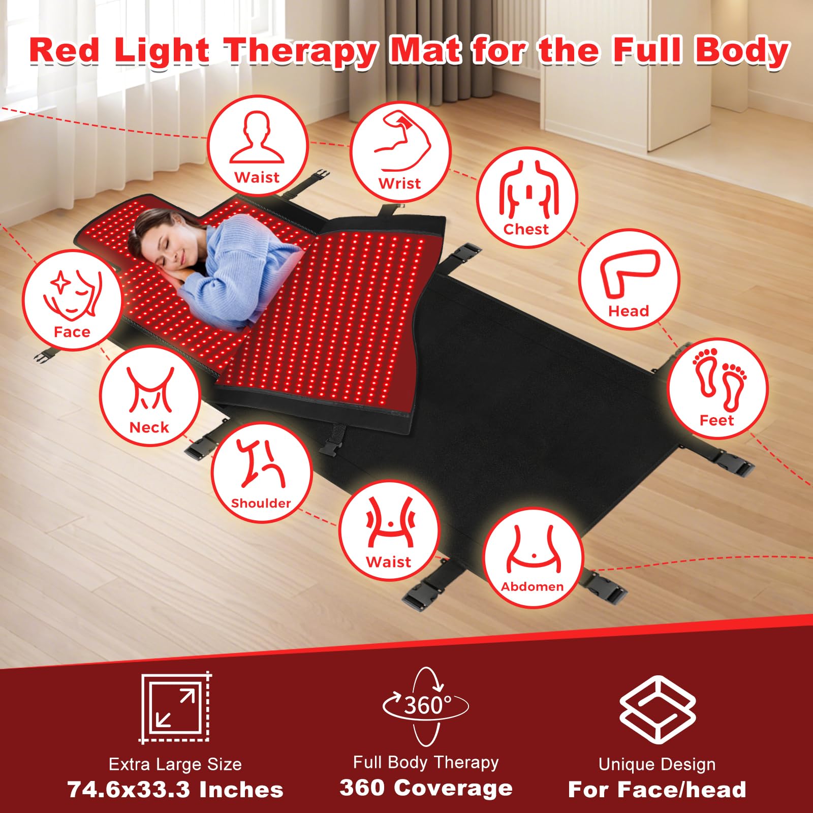 Siyiteng therapy zones extend to neck and head for immersive relaxation.