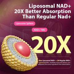Close-up of Sizyok liposomal NAD+ capsules for enhanced absorption