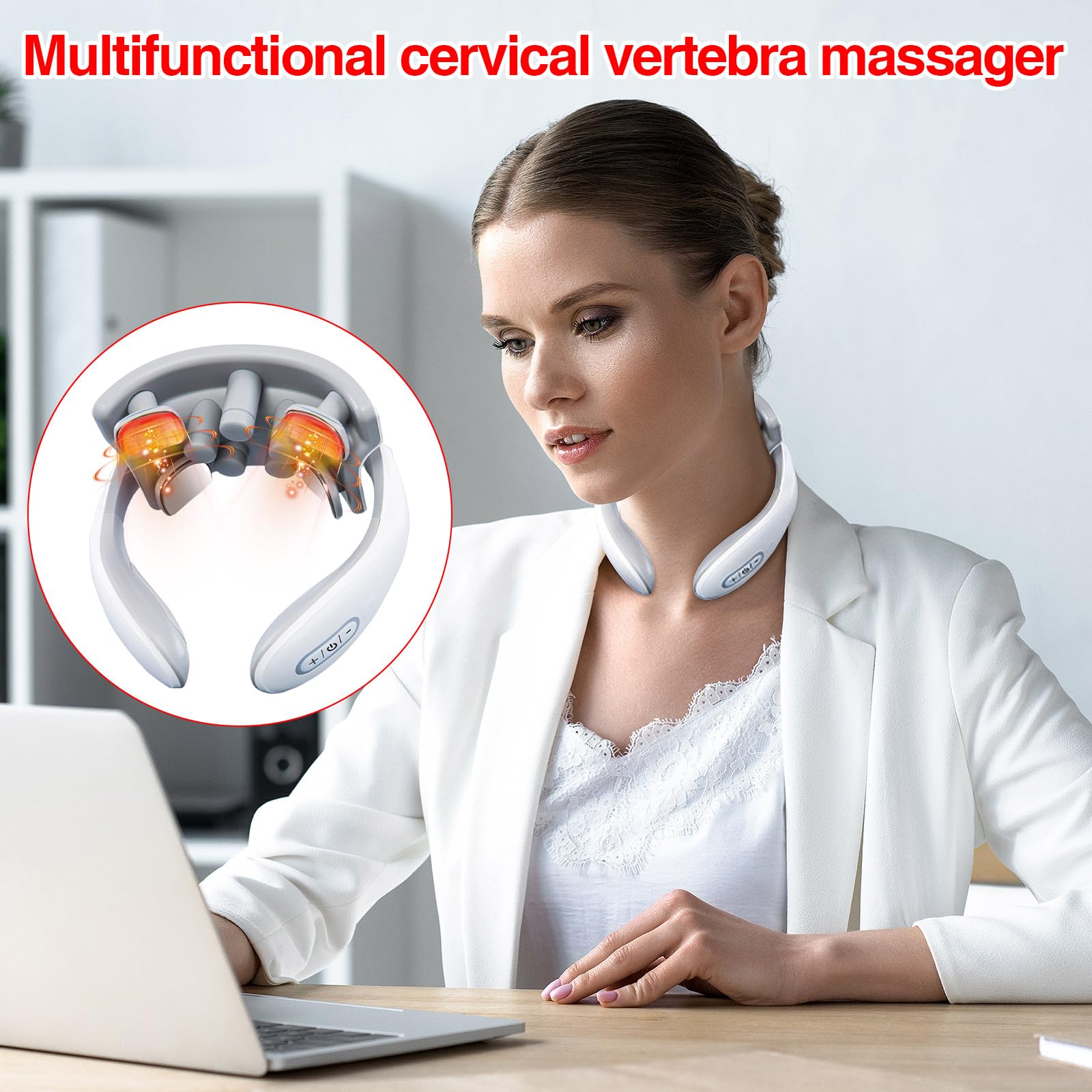 Sjdbeoqml 15-speed massage control enables customization for varied tension