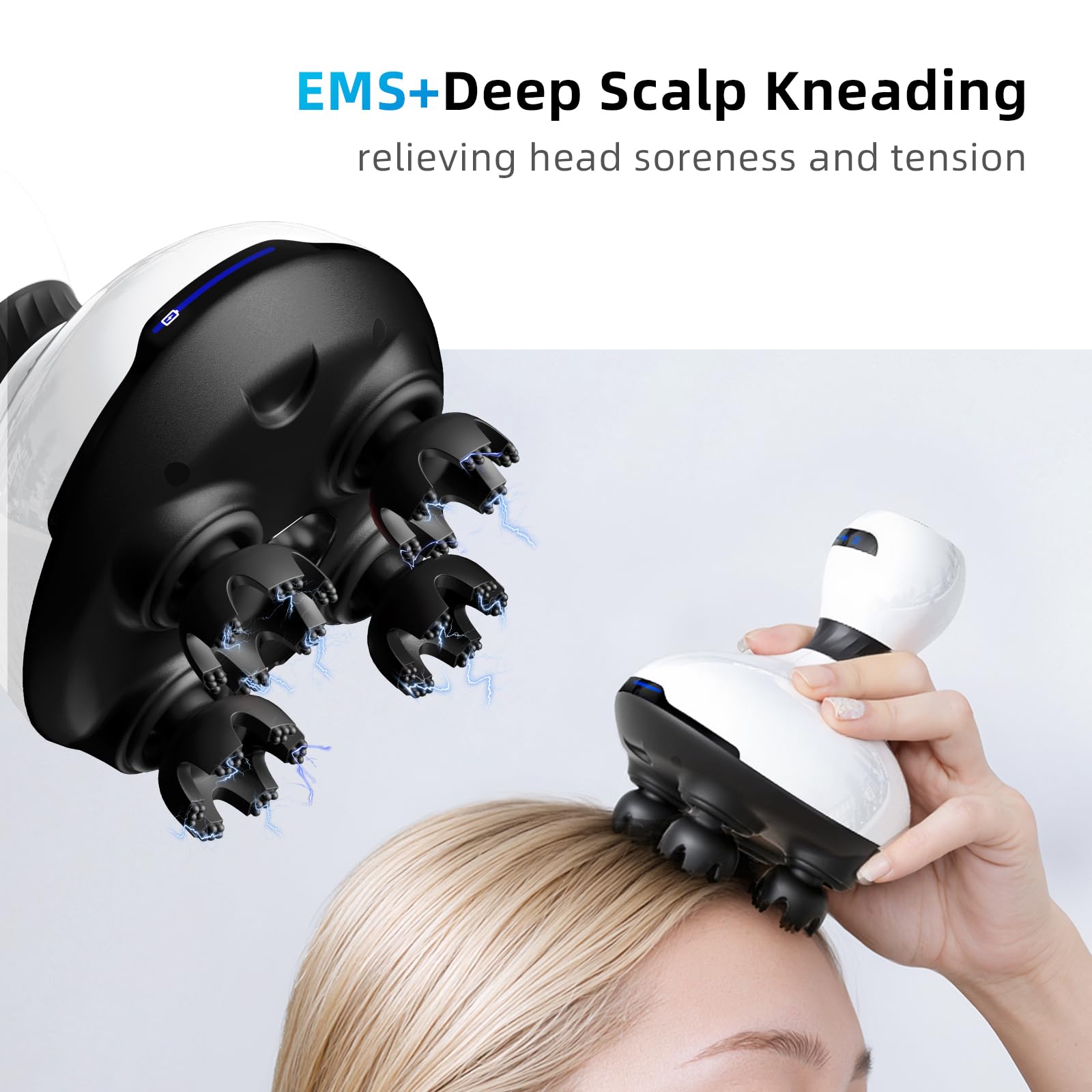 SJKMIR EMS stimulation head massager for relaxing scalp sessions