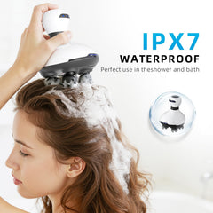 SJKMIR waterproof scalp massager in IPX7 design for wet use