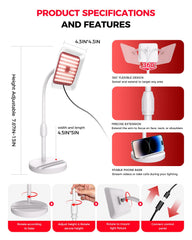 SJZXUV red light therapy lamp in a home with pets nearby for cozy moments.