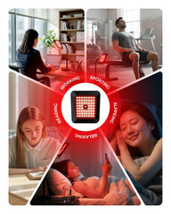 sjzxuv portable red light lamp for home, desk, or hotel rooms