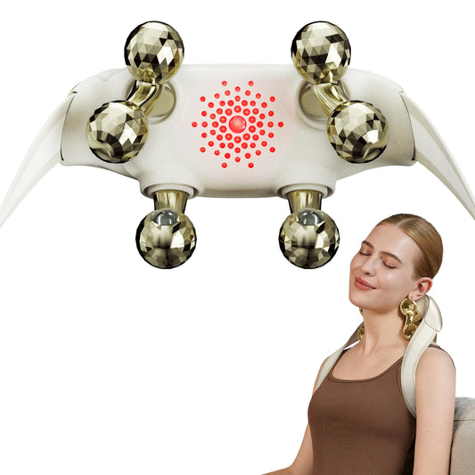 SKG H7 Ultra neck massage head delivers deep contact on neck and shoulders