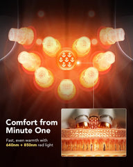 SKG neck massager with heat levels for customizable warmth during use.