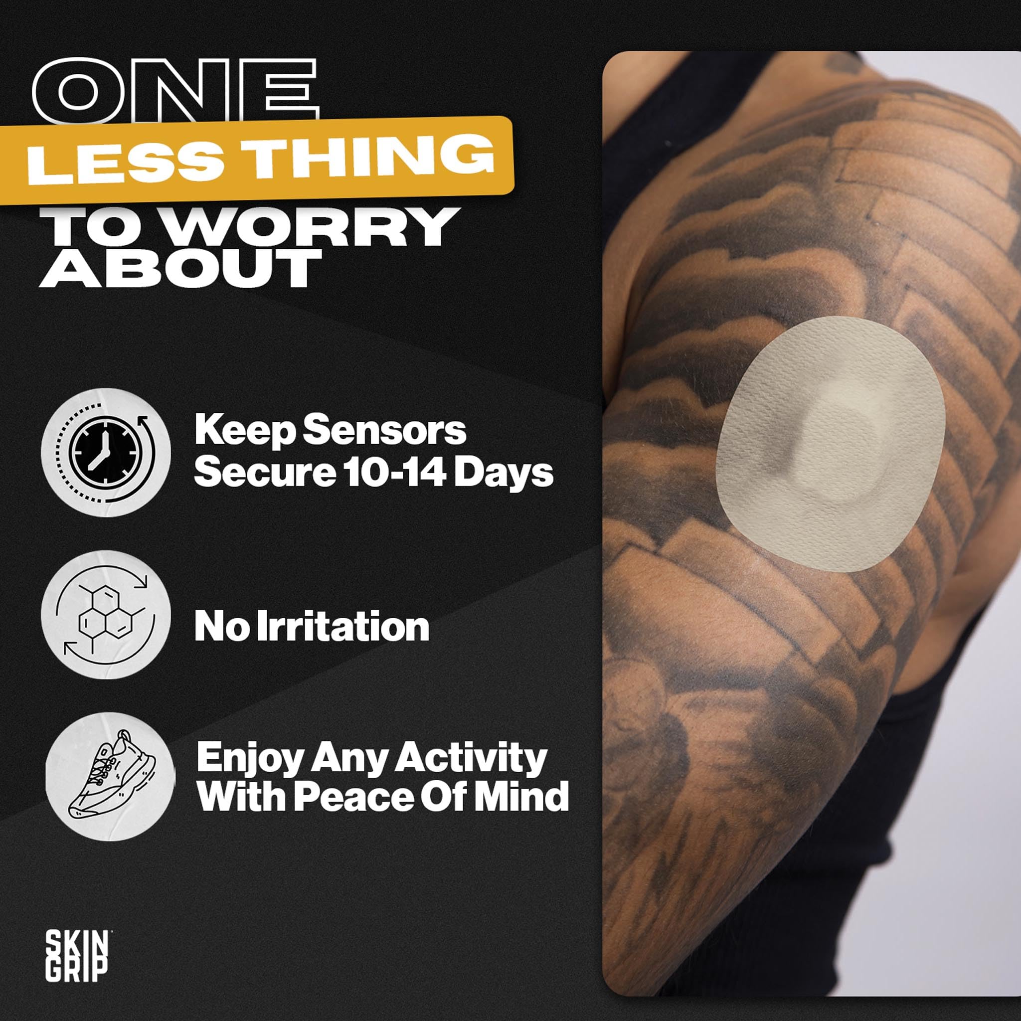 Skin Grip lasts 10-15 days with proper prep.