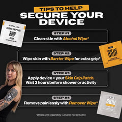 Skin Grip 4-way stretch design enables easy, seamless application