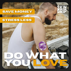 Skin Grip on the arm stays put during activities with secure grip