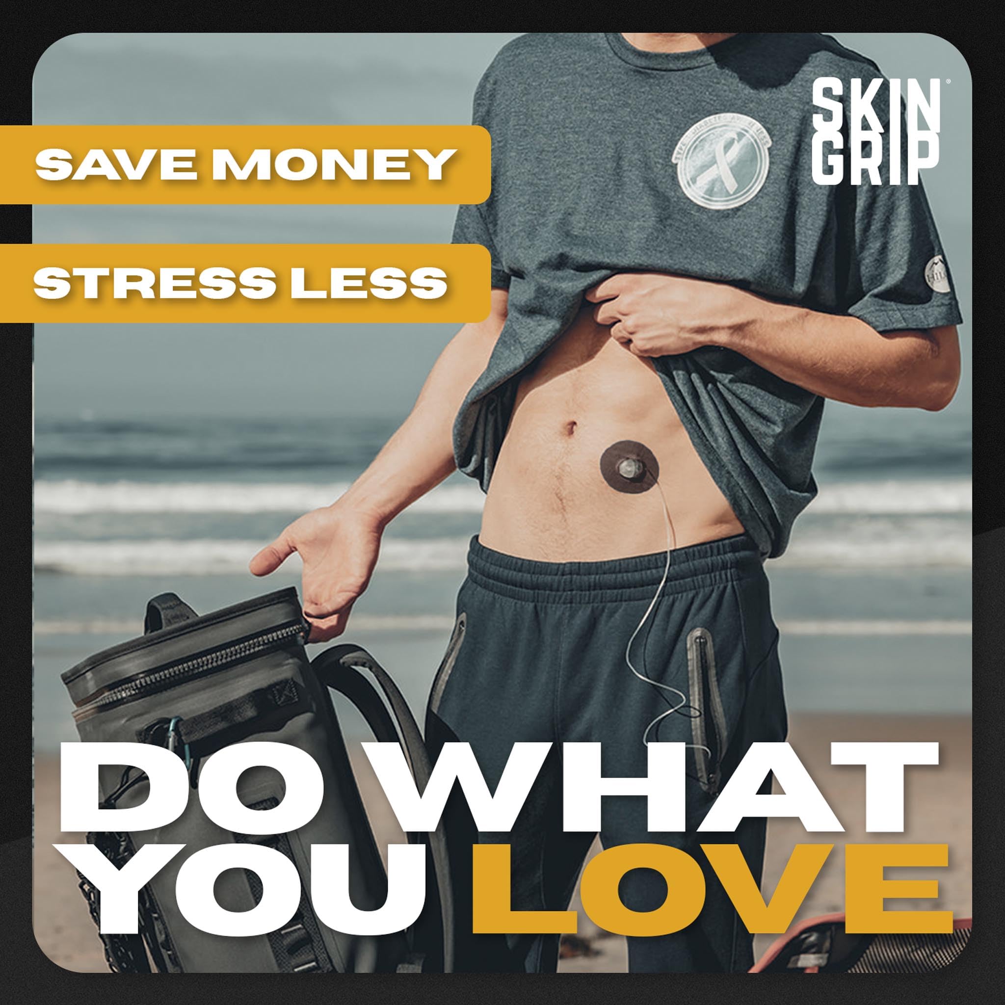 Box of Skin Grip Basics Pack containing twenty patches