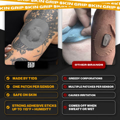 Skin Grip 4-way stretch design allows easy application.