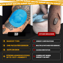 Skin Grip breathable medical-grade adhesive offers comfortable wear