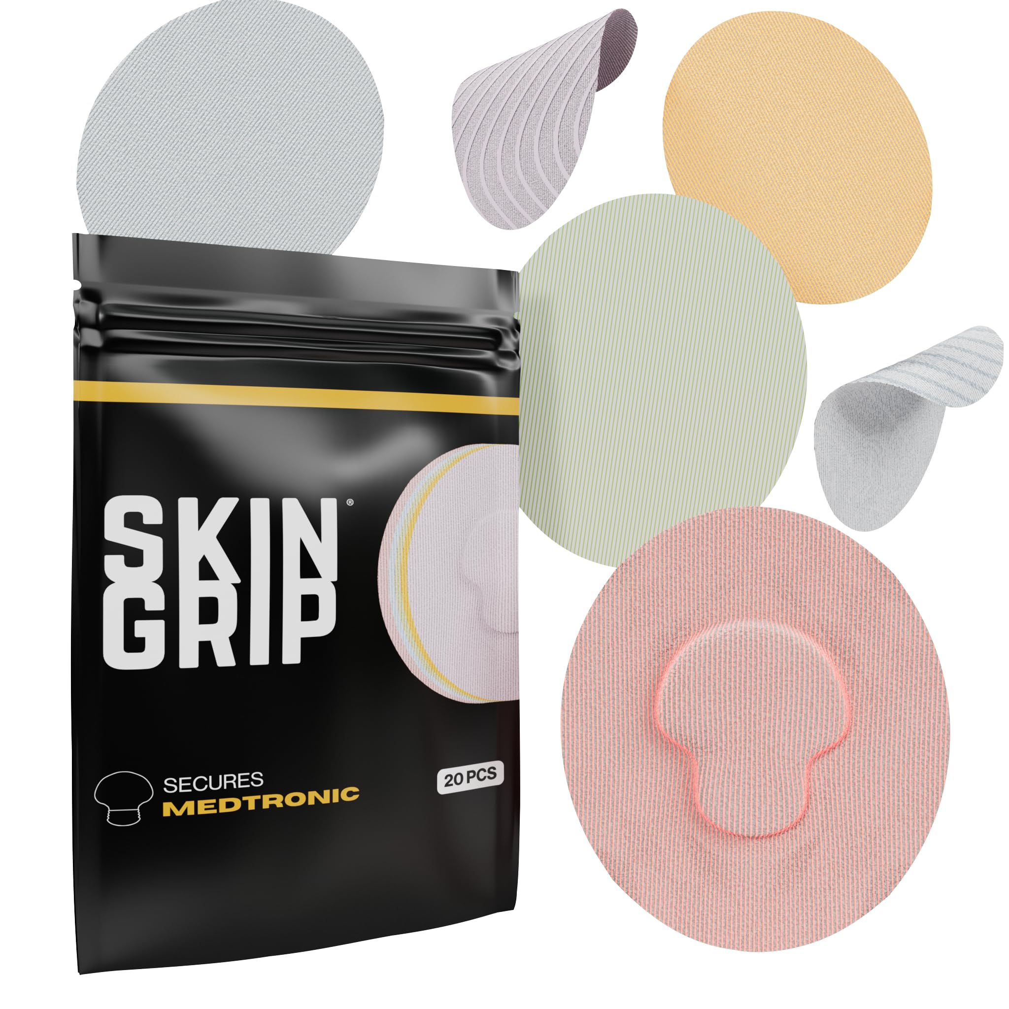 Skin Grip CGM patch on Medtronic Guardian ensures secure wear