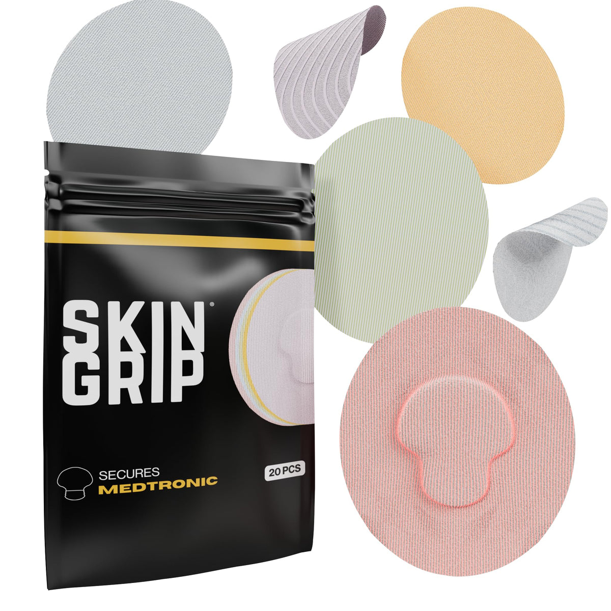 Skin Grip CGM patch on Medtronic Guardian ensures secure wear