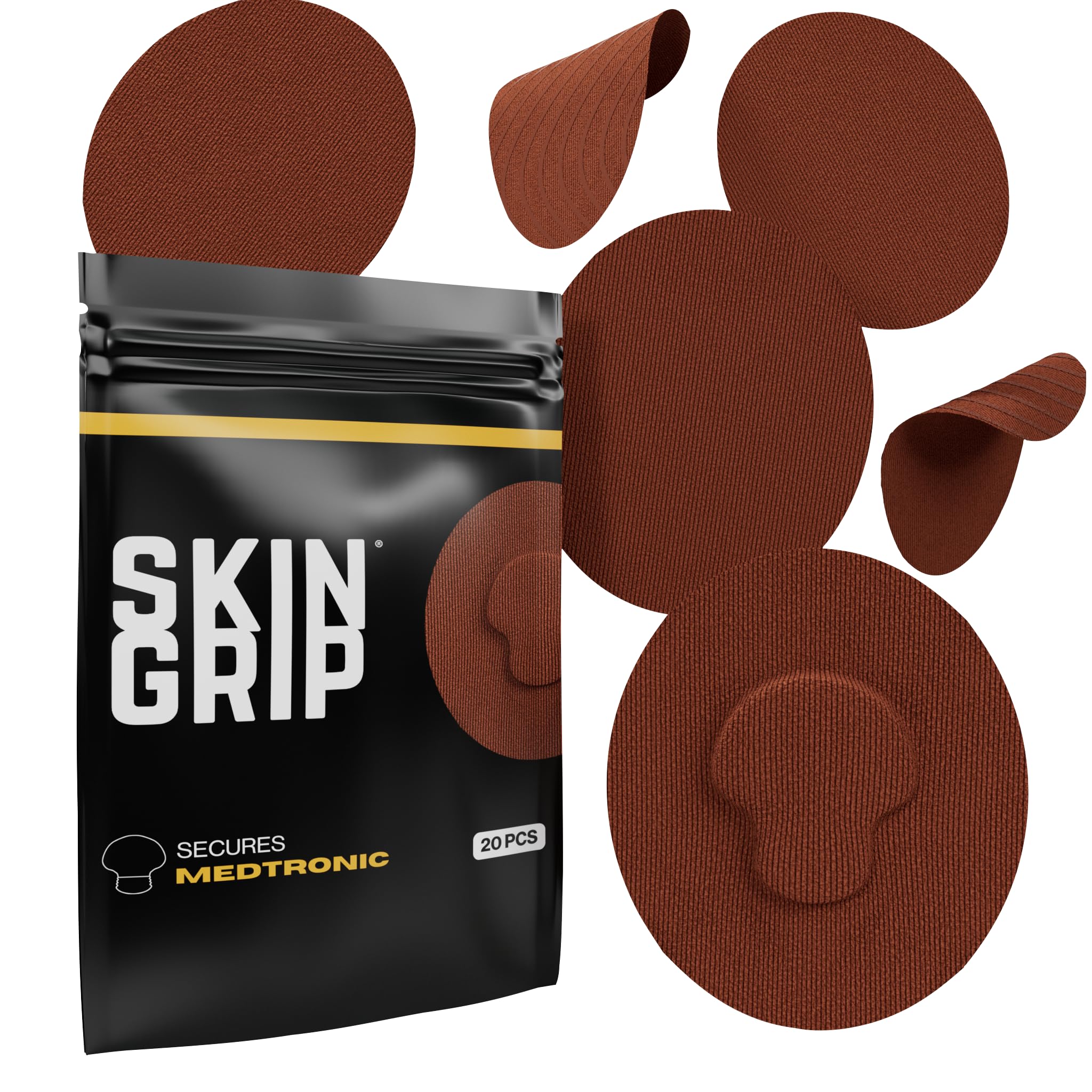 Skin Grip CGM patch for Medtronic Guardian compatibility provides secure wear during daily activities.
