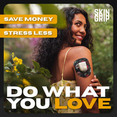 10-pack floral Skin Grip patches ready for daily use.