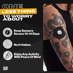 Skin Grip patch showing 0.8 inch cutout for a clean fit