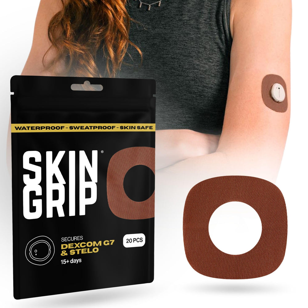 Skin Grip Dexcom G7 patch secures sensor with reliable adhesion