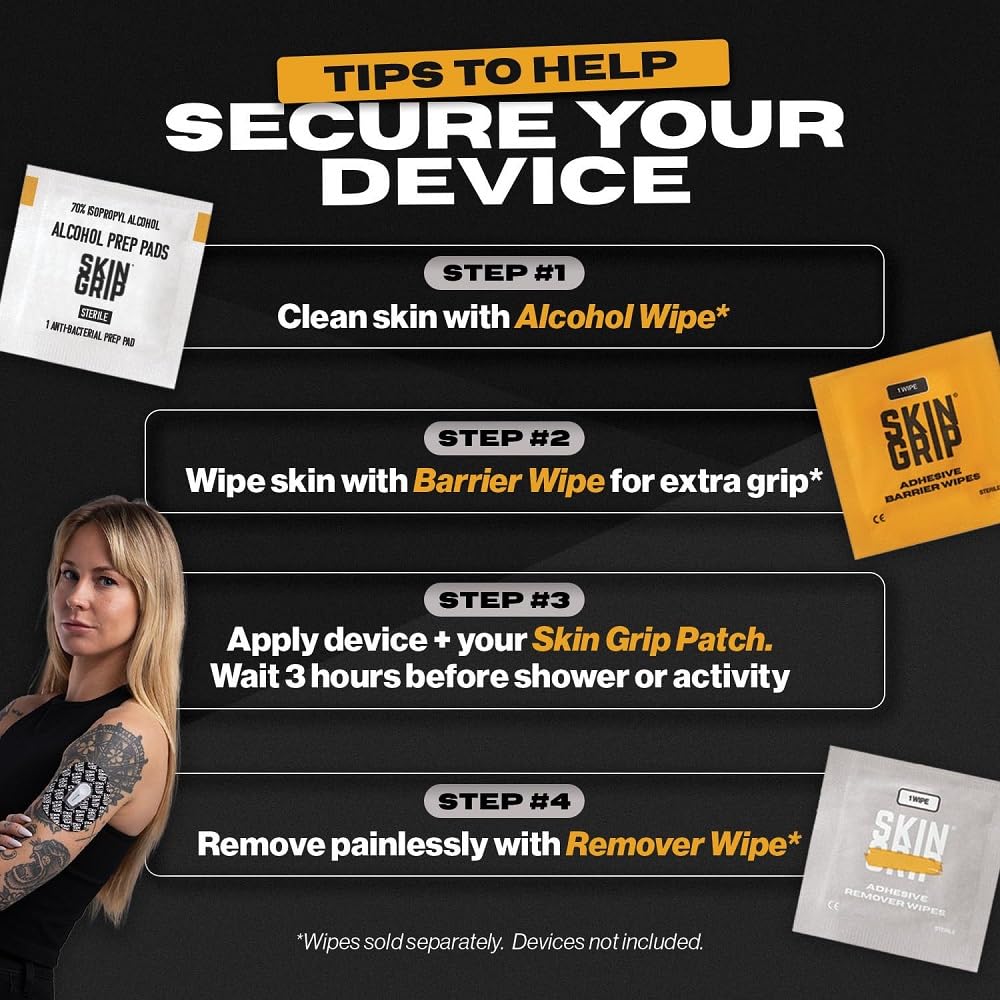 Skin Grip five-part patch design enables seamless, easy application.