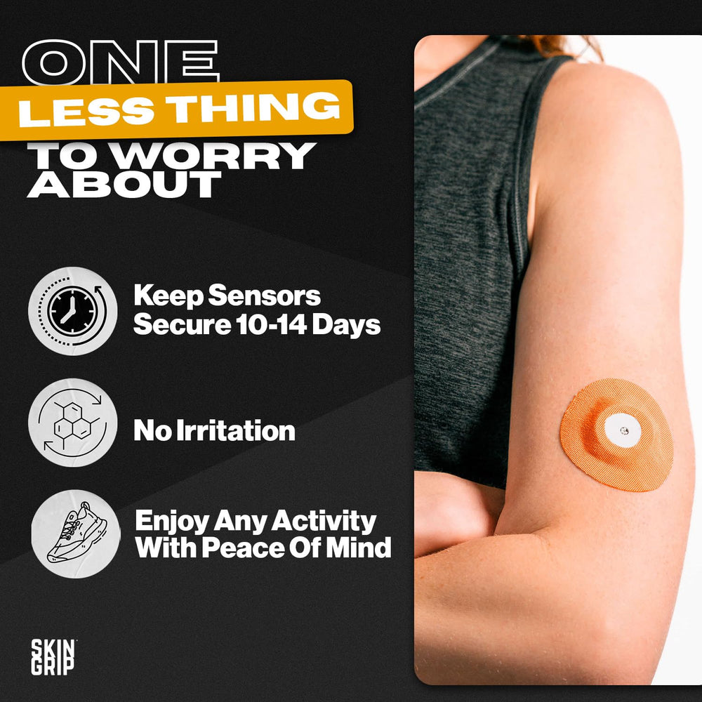 Skin Grip four-way stretch patch simplifies application for a snug, comfortable fit.