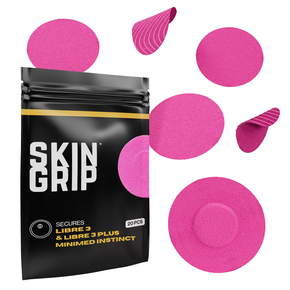 Skin Grip Freestyle Libre 3 pink patch packaging for quick use