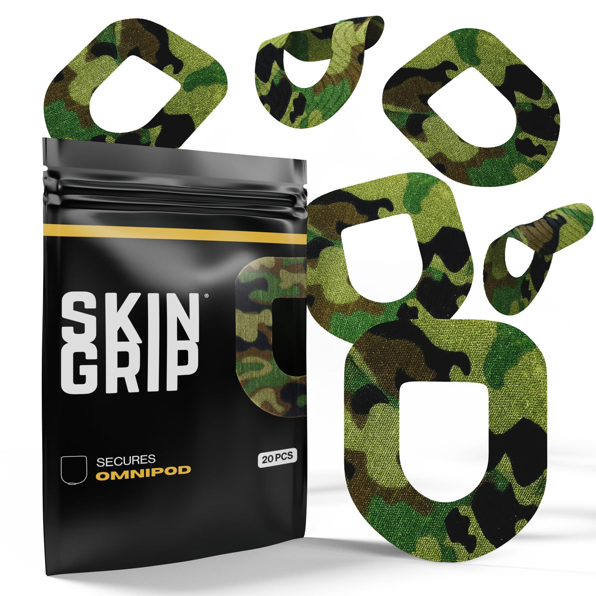 Skin Grip Insulet Patch for Omnipod 5 waterproof design protects during showers.