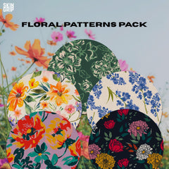 Skin Grip floral pack adds stylish protection for daily CGM use.
