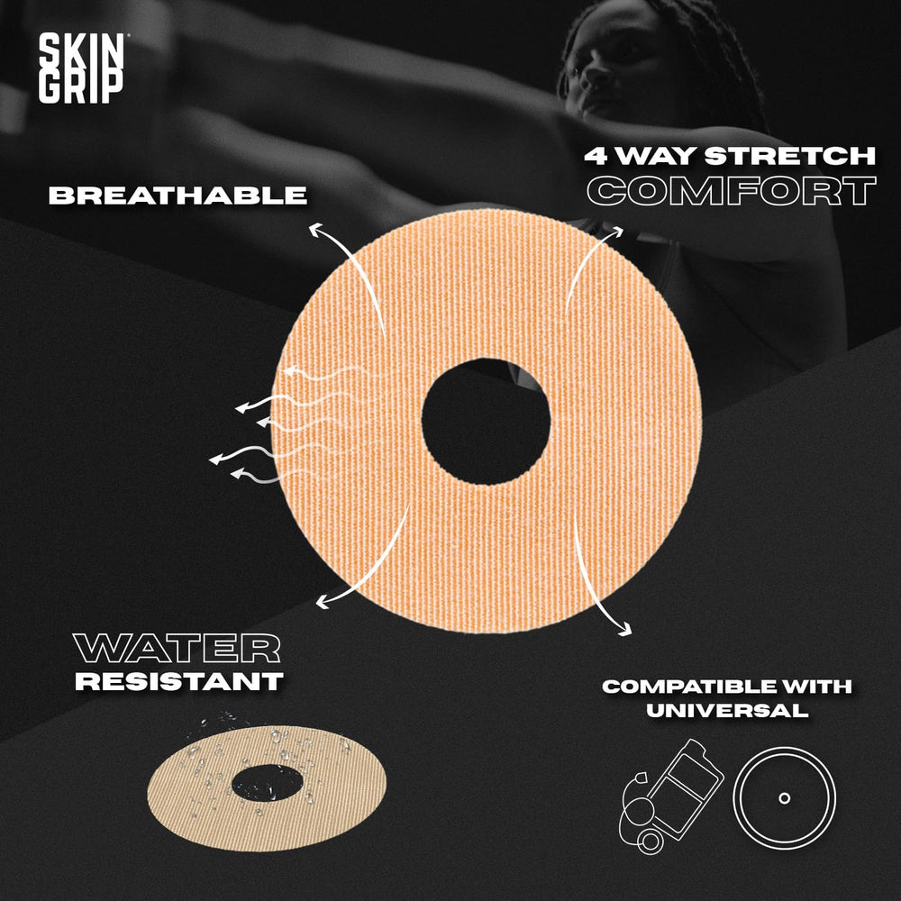 Skin Grip waterproof patch during shower test for durability