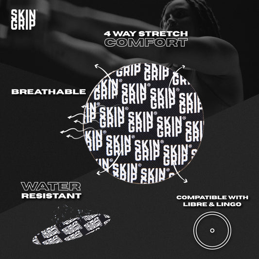 Skin Grip pre-cut patch demonstrates easy, skin-friendly fit for comfortable CGM wear