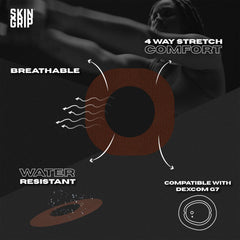 Skin Grip Stelo CGM patch keeps the Stelo sensor in place during daily activities