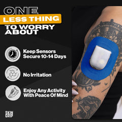 Skin Grip skin-friendly pre-cut patch minimizes irritation for sensitive skin zones