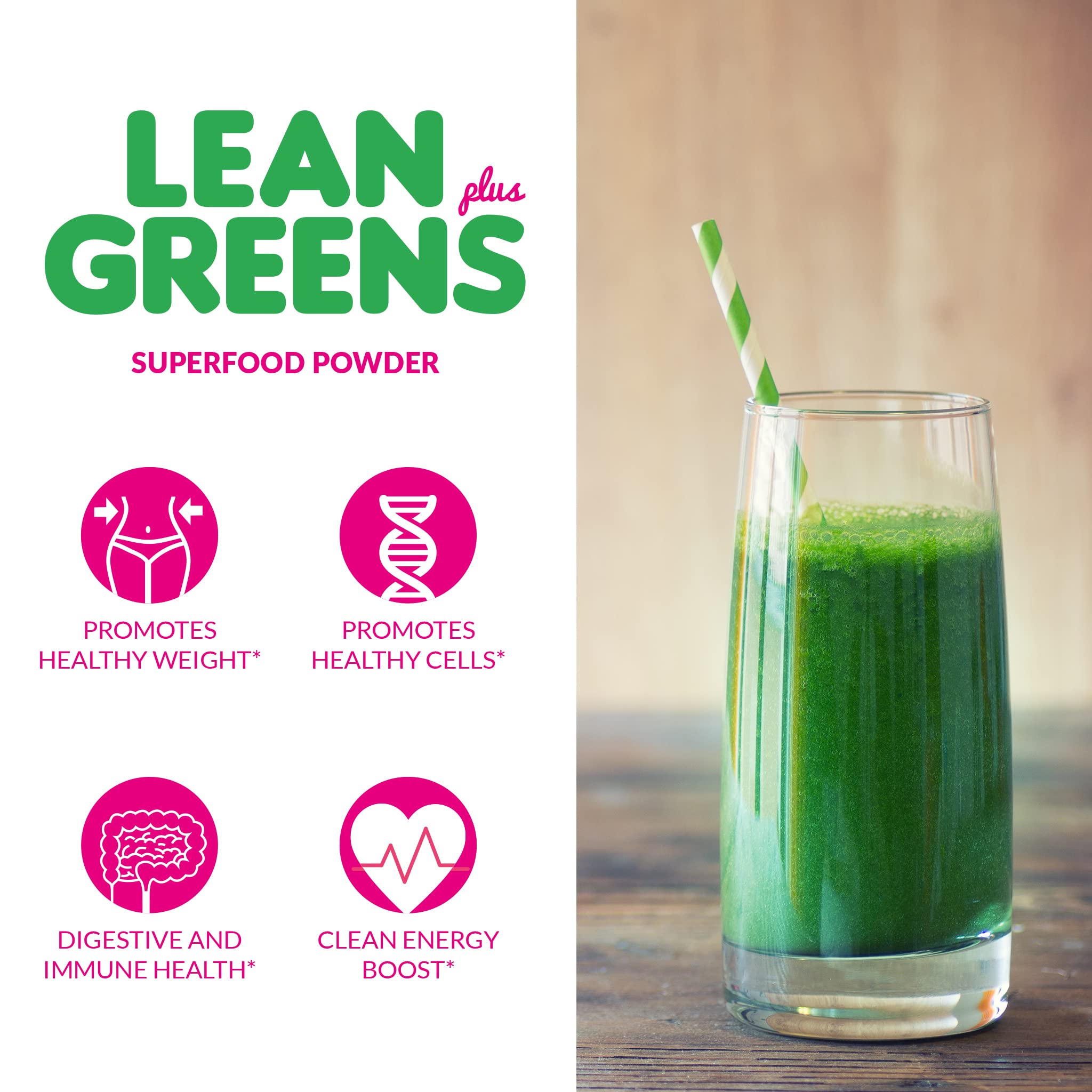 SkinnyBoost Lean Greens Plus shaker ready to blend a smoothie.