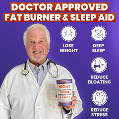 Night Collagen Burn jar on shelf highlights metabolism and appetite control