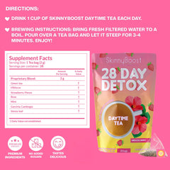 SkinnyBoost Evening Tea cup with apple cinnamon for gentle digestion