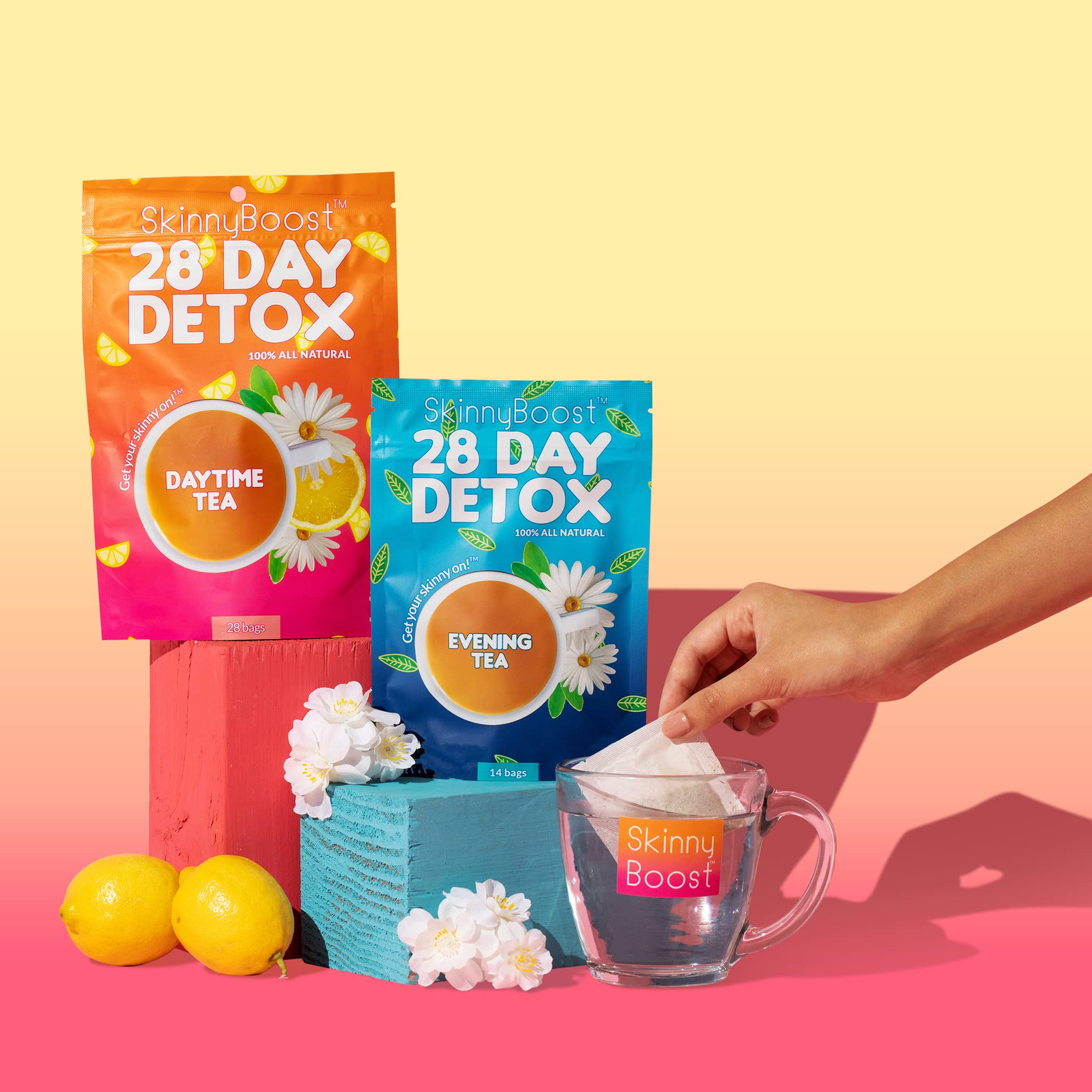 SkinnyBoost free fruit slice tumbler accompanies the kit, ideal for on-the-go hydration
