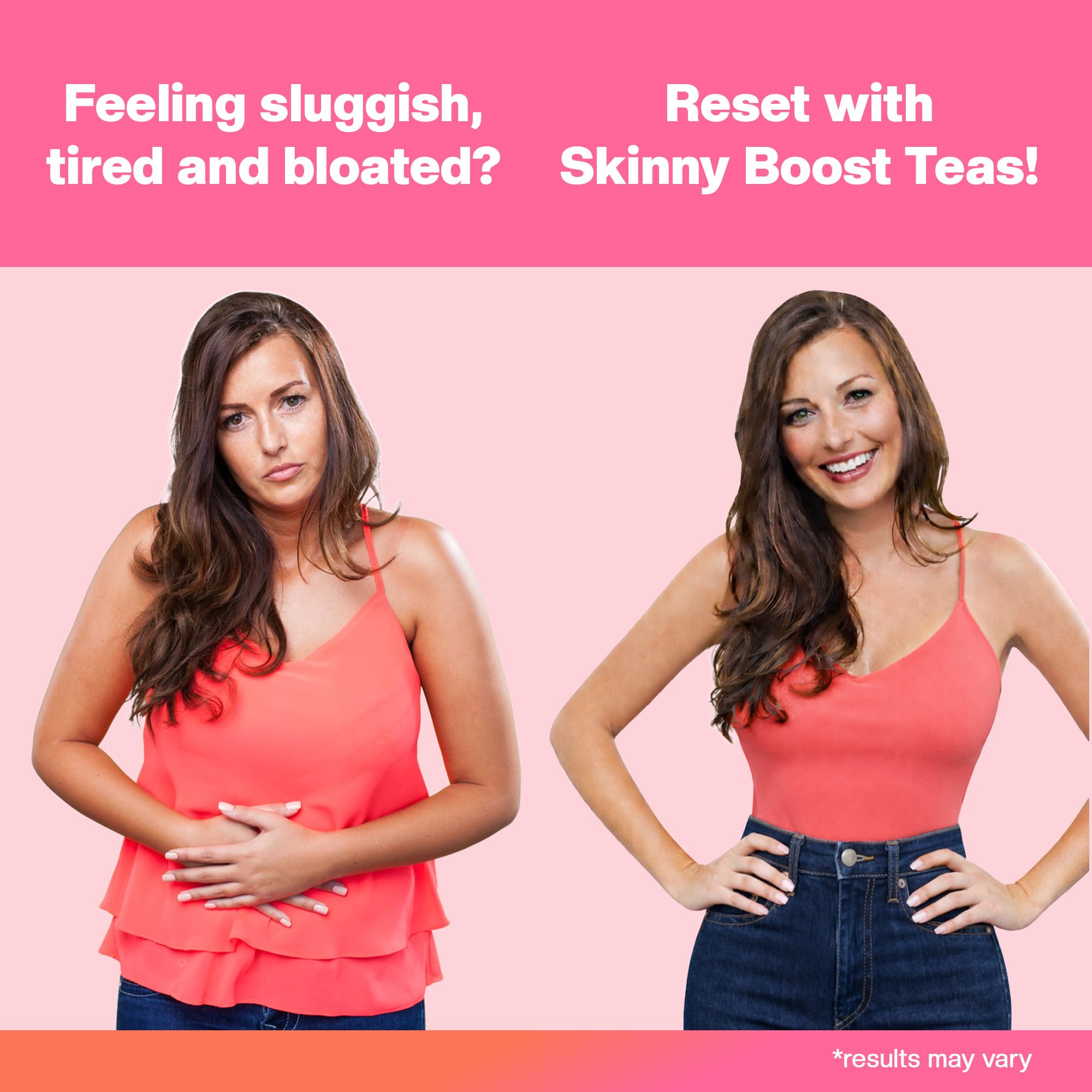 SkinnyBoost tea brewing in a mug ready for evening routine