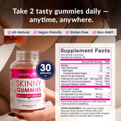 SkinnyFit serving-size label guides consistent daily dosing.