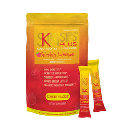 SkinSips Plus Electrolyte powder packet for daily hydration
