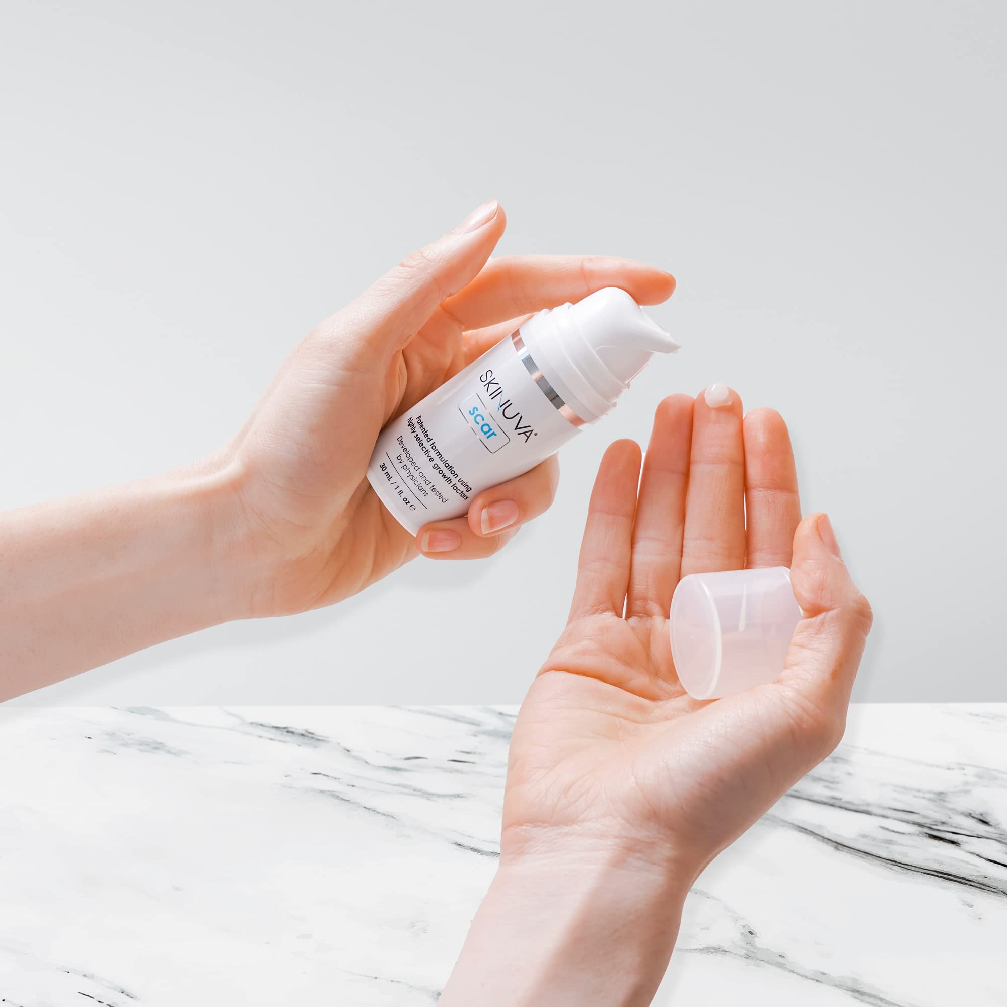 Skinuva silicone cream component shown in the tube scene