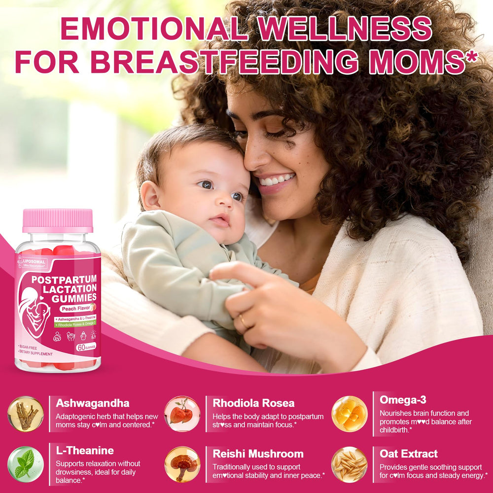 SKLIA gummies with Ashwagandha and L-Theanine promote calm support for new moms