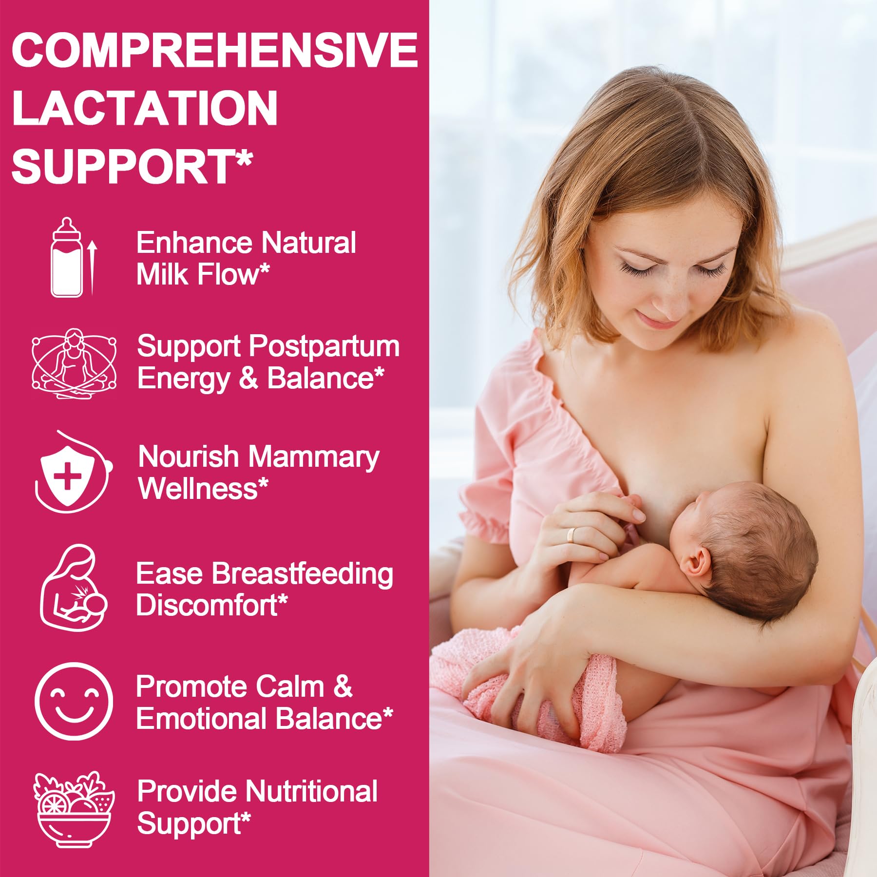 SKLIA liposomal lactation supplement peach flavor label highlights vegan, sugar-free benefits