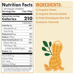 Skout peanut butter bar nutrition panel highlights 10g plant-based protein