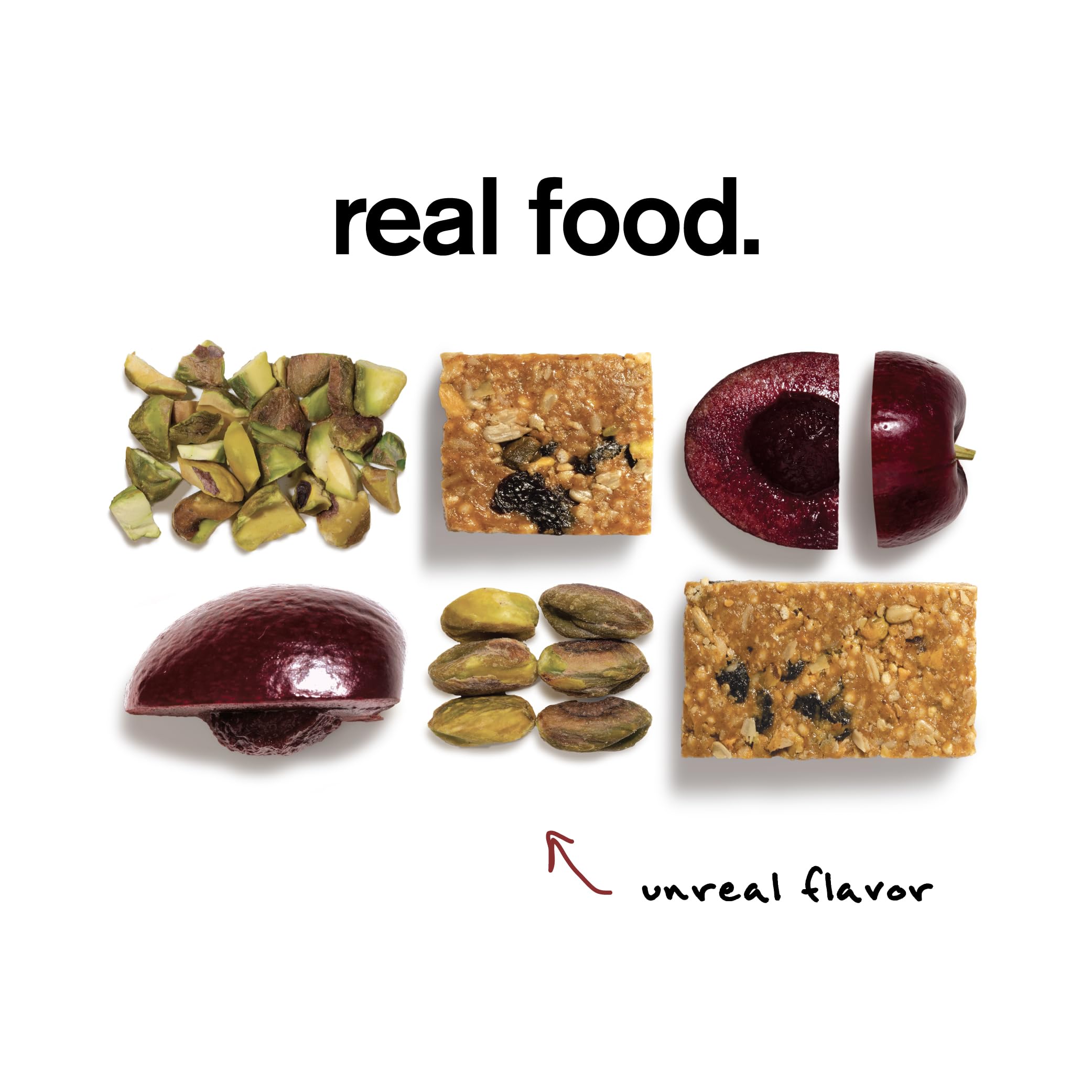 Skratch Labs Energy Bar Cherry Pistachio nuts close-up, appealing texture