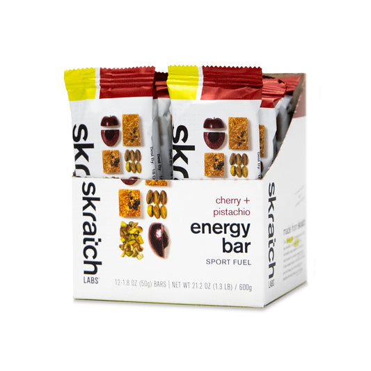 Skratch Labs Energy Bar Cherry Pistachio pack for on-the-go fueling